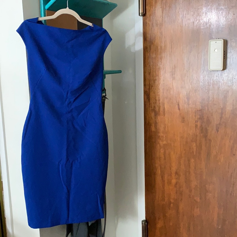 Zara royal blue color dress